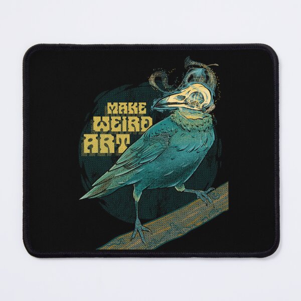 Item preview, Crow Says Make Weird Art designed and sold by DorkZombie.