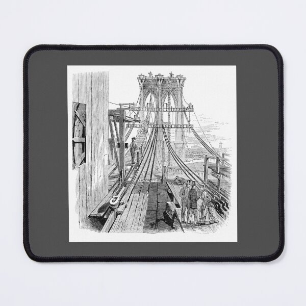 Item preview, Brooklyn Bridge Under Construction designed and sold by hec60504.