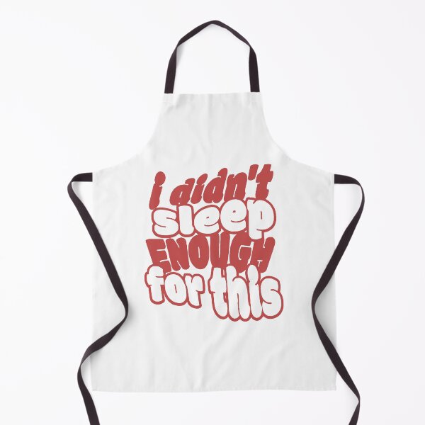 Item preview, I Didn't Sleep Enough For This Retro Red Bubble Typography designed and sold by silviaarzamendia.