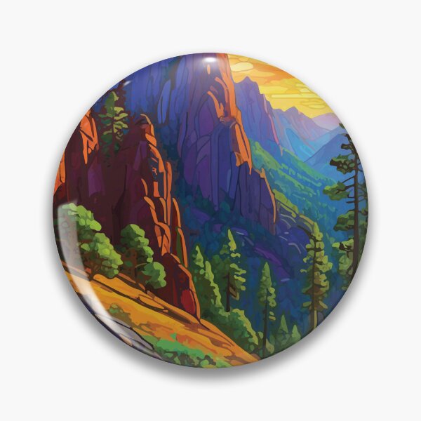 Item preview, Mosaic of volcanic spiers in Pinnacles National Park designed and sold by designmari.