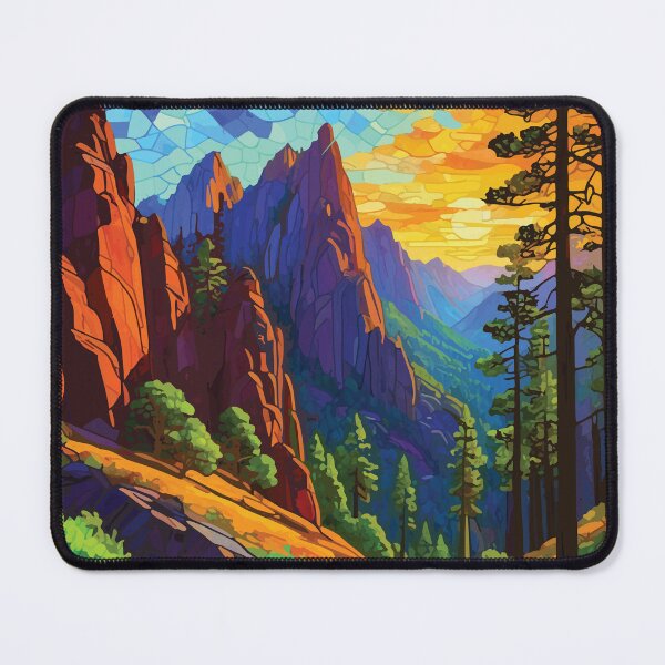 Item preview, Mosaic of volcanic spiers in Pinnacles National Park designed and sold by designmari.