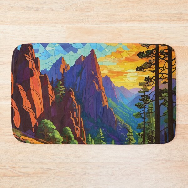 Item preview, Mosaic of volcanic spiers in Pinnacles National Park designed and sold by designmari.