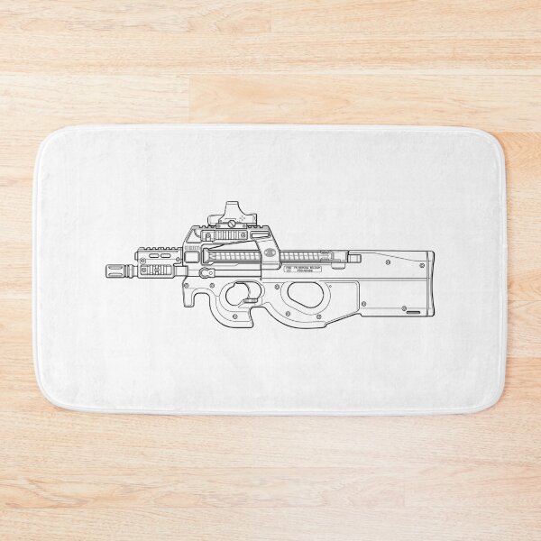 Item preview, FN P90 SMG Silhouette designed and sold by GoldOrion.