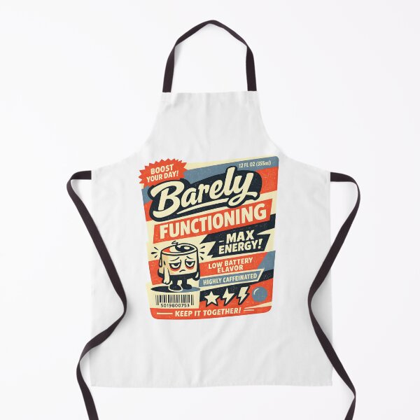 Item preview, Barely Functioning Retro Energy Drink Funny Design designed and sold by Naviora.