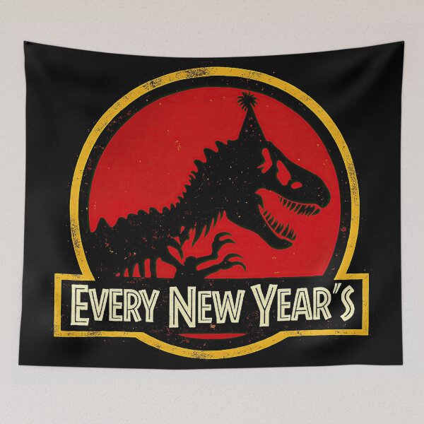 Item preview, Every New Year’s T-Rex Party Hat Retro Dinosaur Meme designed and sold by obstinator.