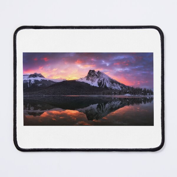 Item preview, Vibrant Alpine Mountain Reflection – Scenic Snow Covered Peak Sunset Photography designed and sold by JohnManuelPhoto.