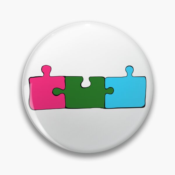 Item preview, Polysexual Puzzle Pieces Pride Flag designed and sold by HarveyHandcraftsandDesigns.