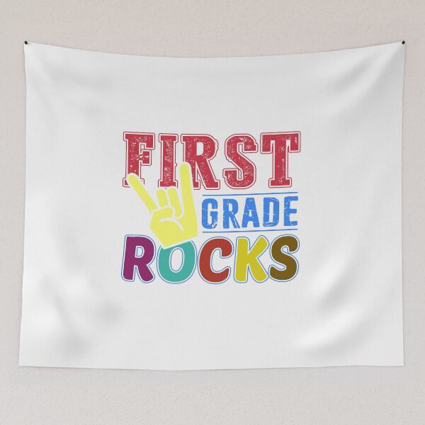 Item preview, First Grade Rocks Shirt for School Start Students / Teacher designed and sold by ShadySchatten.