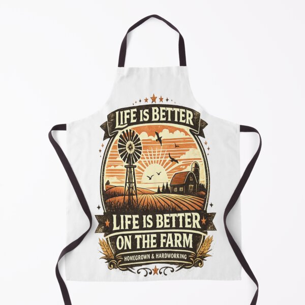 Item preview, Life Is Better on the Farm Vintage Sunset designed and sold by CatLovers Studio.