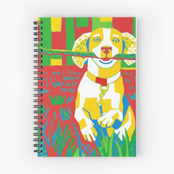 Item preview, Proud Pup with a Stick Pop Art Illustration designed and sold by BLUESKY11a.