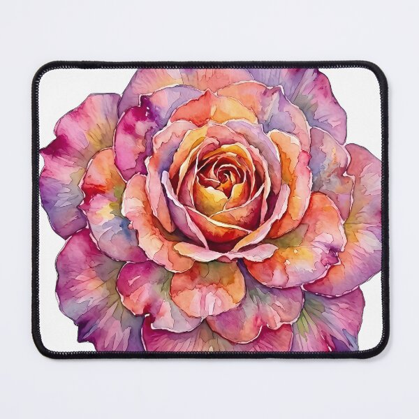 Item preview, Multicolored. Watercolor rose. designed and sold by Mia's Menagerie.