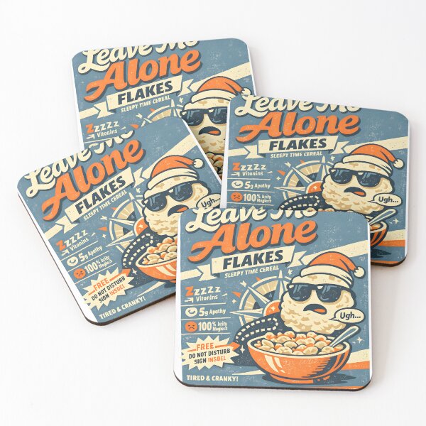 Item preview, Leave Me Alone Flakes Funny Cereal Design designed and sold by Naviora.