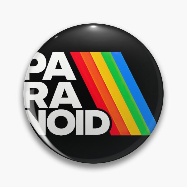 Item preview, Paranoid Retro Rainbow Logo | Vintage Analog Aesthetic DesignP designed and sold by obstinator.