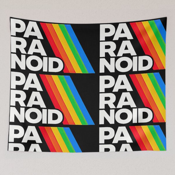 Item preview, Paranoid Retro Rainbow Logo | Vintage Analog Aesthetic DesignP designed and sold by obstinator.