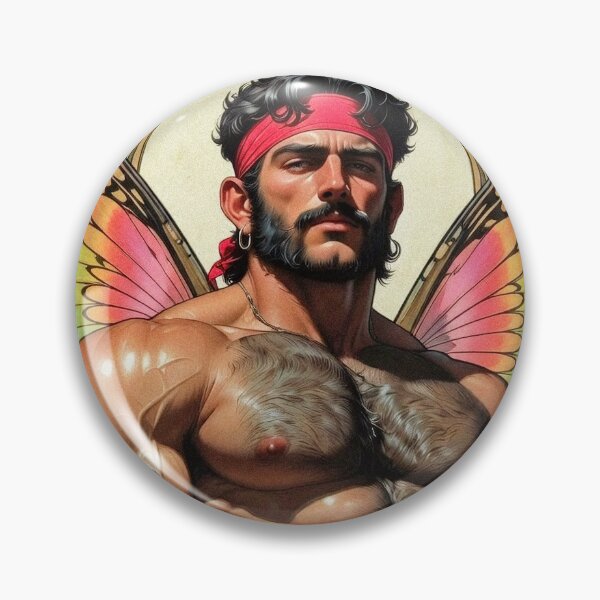 Item preview, Muscular Rainbow Butterfly Man designed and sold by ZhivanCrimson.