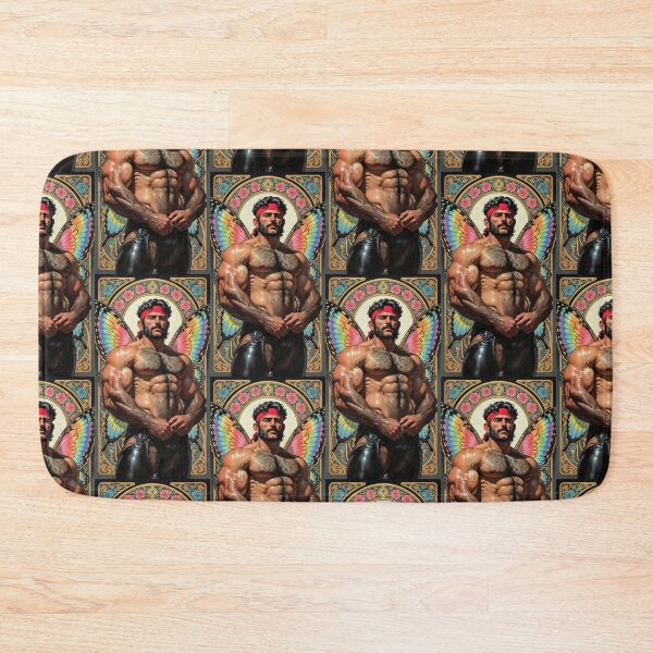 Item preview, Muscular Rainbow Butterfly Man designed and sold by ZhivanCrimson.