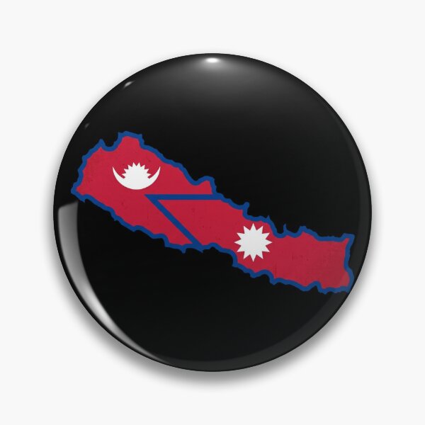 Item preview, Nepal National Flag Map Silhouette Pride designed and sold by DuckOddity.