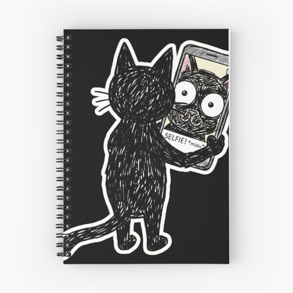Item preview, Cat Selfie Sticker – Funny Black Cat Taking a Selfie designed and sold by Jankes88.