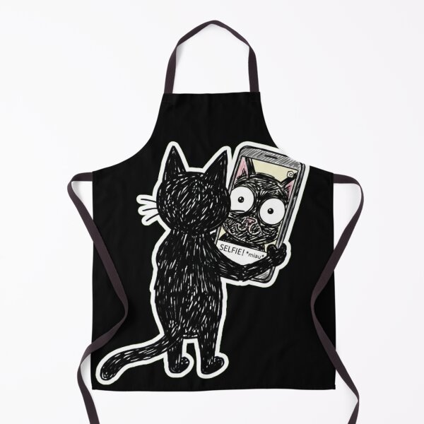 Item preview, Cat Selfie Sticker – Funny Black Cat Taking a Selfie designed and sold by Jankes88.
