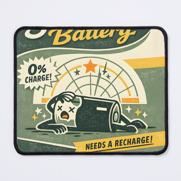 Item preview, Social Battery Funny Retro Packaging Design designed and sold by Naviora.