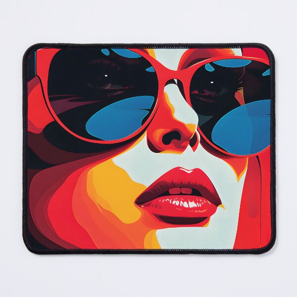 Item preview, Pop Art Fantasy Female Face And Chic Sunglasses designed and sold by DEC02.