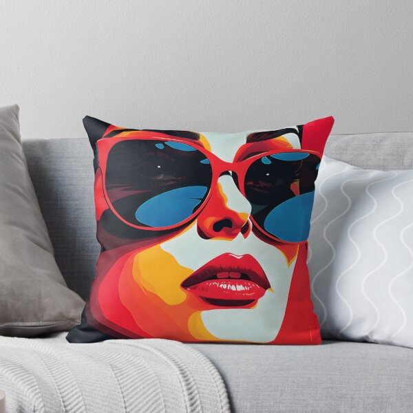 Item preview, Pop Art Fantasy Female Face And Chic Sunglasses designed and sold by DEC02.