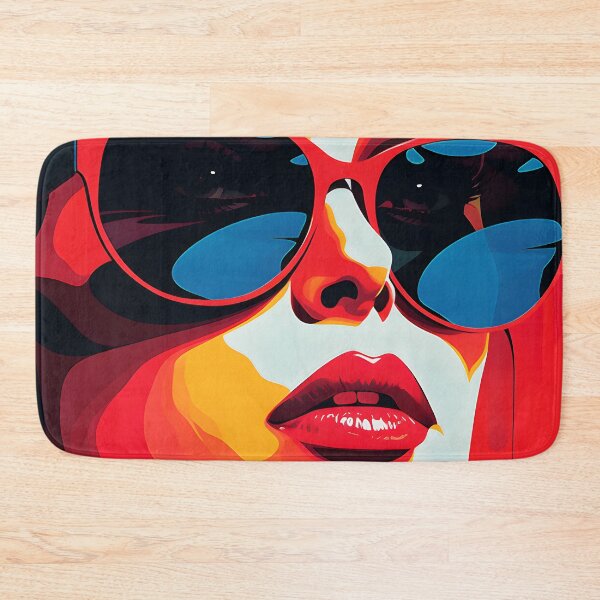 Item preview, Pop Art Fantasy Female Face And Chic Sunglasses designed and sold by DEC02.