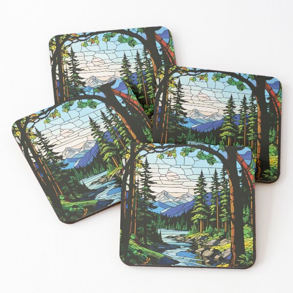 Item preview, Olympic National Park Rainforest Mosaic designed and sold by designmari.
