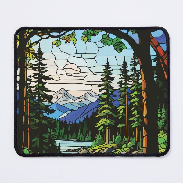 Item preview, Olympic National Park Rainforest Mosaic designed and sold by designmari.