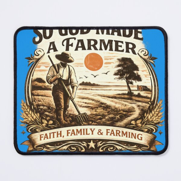 Item preview, So God Made A Farmer Vintage Christian Farming designed and sold by CatLovers Studio.