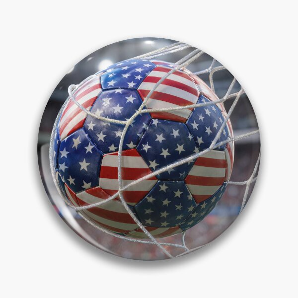 Item preview, American Flag Soccer Ball in the Net designed and sold by Maria Dryfhout.