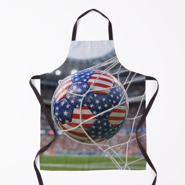 Item preview, American Flag Soccer Ball in the Net designed and sold by Maria Dryfhout.