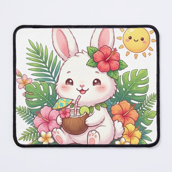 Item preview, Tropical Bunny Vacation Sticker designed and sold by MyshopnameSell.