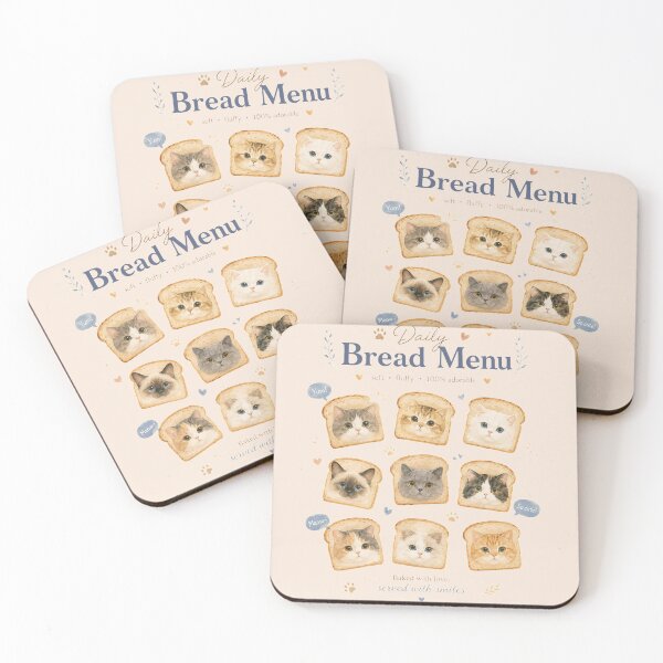 Item preview, Purrfect Bread Menu designed and sold by Art Fly.