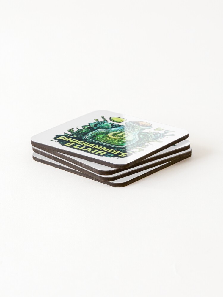 Thumbnail 4 of 5, Coasters (Set of 4), Programmer's Elixir designed and sold by Aether-Pixels.