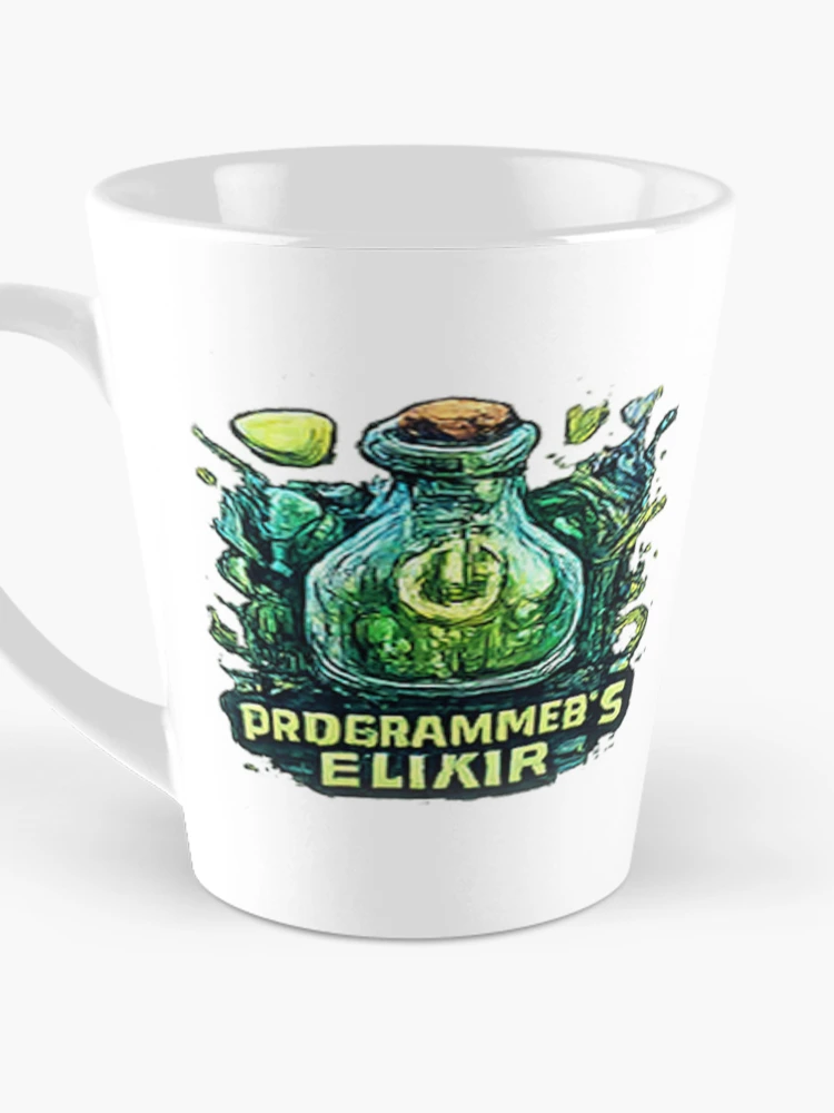 Thumbnail 3 of 4, Coffee Mug, Programmer's Elixir designed and sold by Aether-Pixels.