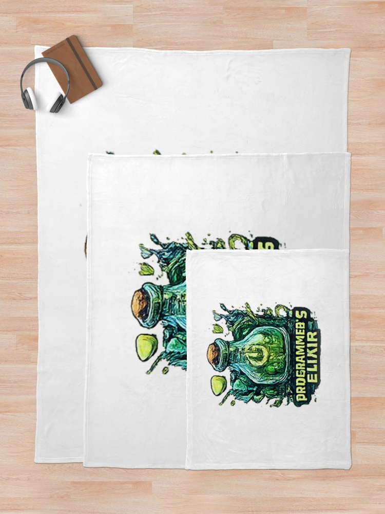 Thumbnail 5 of 6, Throw Blanket, Programmer's Elixir designed and sold by Aether-Pixels.