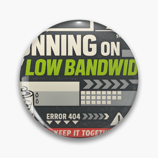 Item preview, Running On Low Bandwidth Burnout Humor Design designed and sold by Naviora.