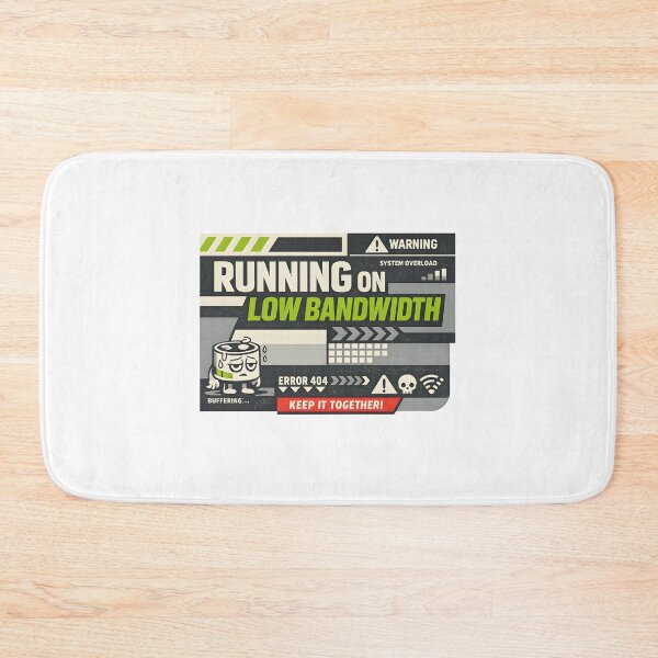 Item preview, Running On Low Bandwidth Burnout Humor Design designed and sold by Naviora.