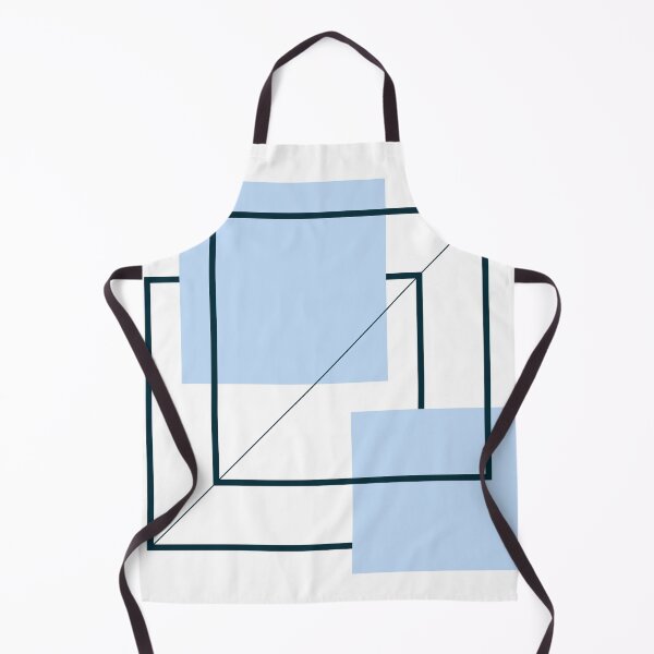Item preview, The Separation - Blue and Black Minimalist Geometric designed and sold by artdocaj.