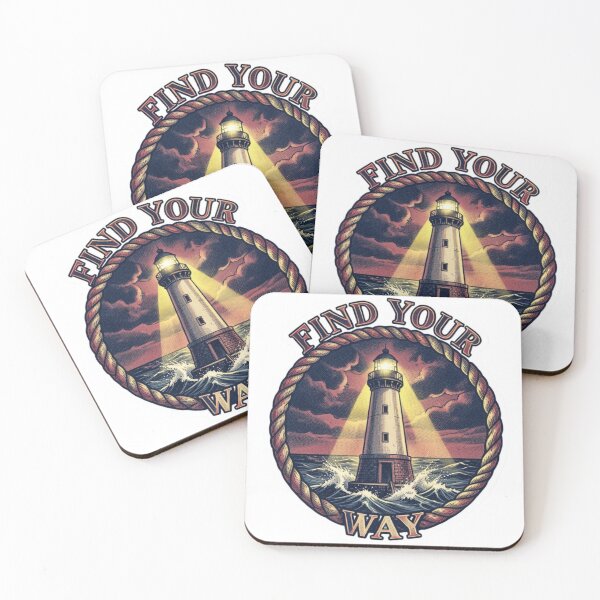 Item preview, Find Your Way Nautical Lighthouse Vintage Marine Sticker designed and sold by M.Store.