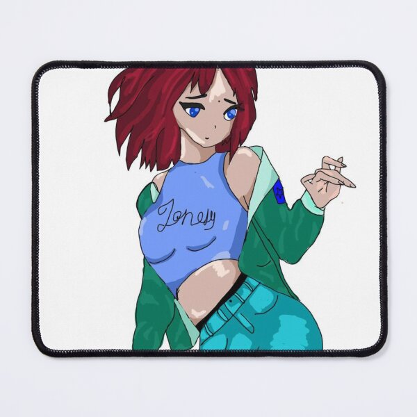 Item preview, Red-Haired Anime Girl Portrait designed and sold by dremneaw.