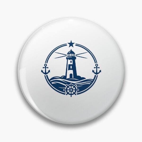 Item preview, Clean Nautical Lighthouse Emblem designed and sold by Le Grand Requin.