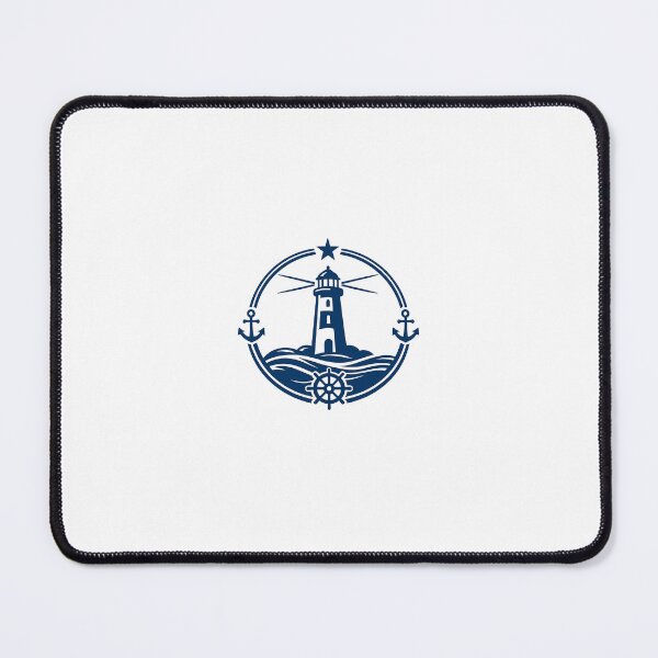 Item preview, Clean Nautical Lighthouse Emblem designed and sold by Le Grand Requin.