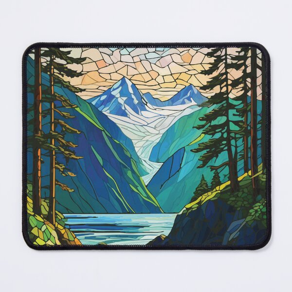 Item preview, Mosaic Kenai Fjords National Park, geometric design designed and sold by designmari.