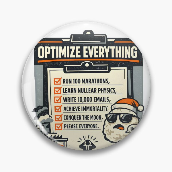 Item preview, Optimize Everything Productivity Meme Design designed and sold by Naviora.