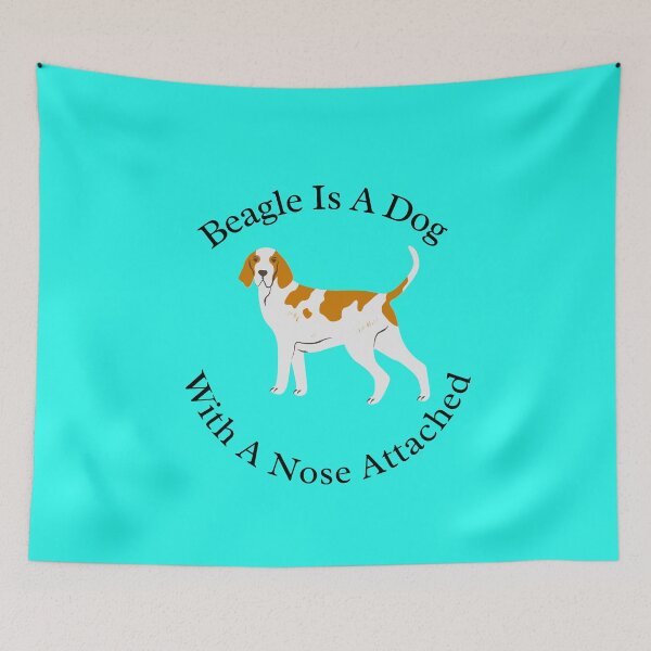 Item preview, Beagle, a dog with a nose attached, Dog designed and sold by HoppingCreation.