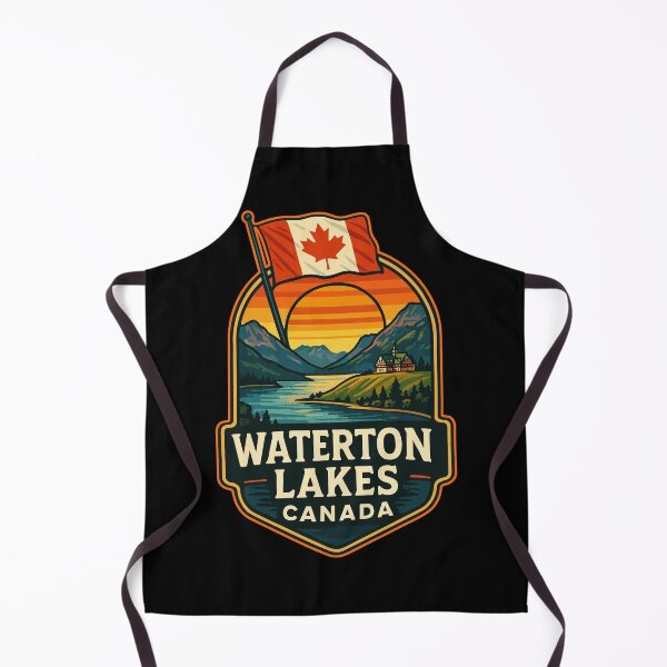 Item preview, Waterton Lakes National Park Canada Retro Travel designed and sold by TomFrontierArt.