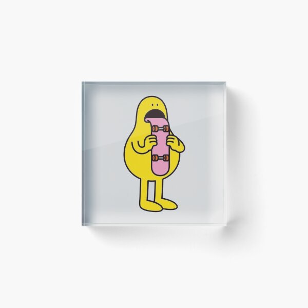 Item preview, Silly Yellow Character Skateboard Tongue designed and sold by Spring Things.