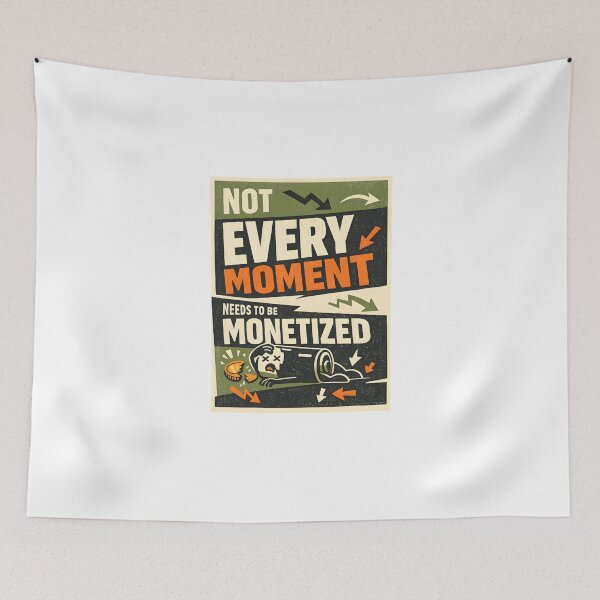 Item preview, Not Every Moment Needs To Be Monetized Design designed and sold by Naviora.